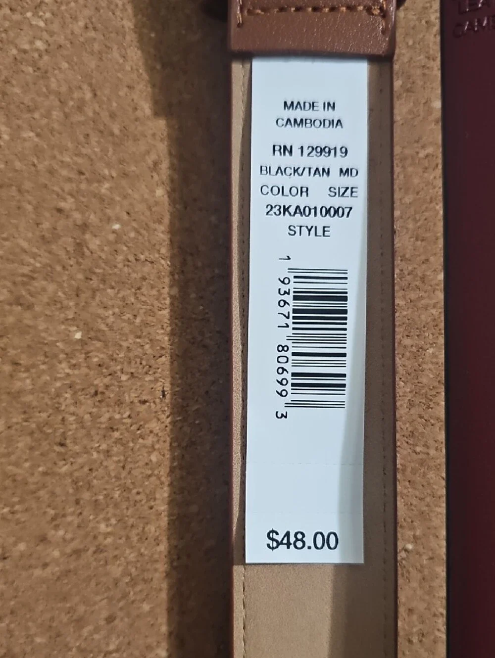 Calvin Klein Reversible Black/Burgundy & Brown Women's Belts